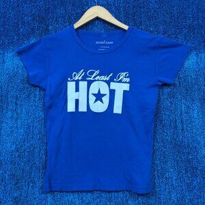 Renee Rapp At Least Im Hot Tour Blue Crop Top Size Large